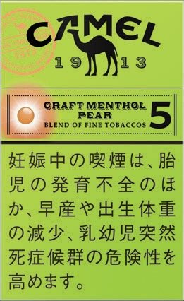 骆驼(Camel)工艺系列 薄荷双爆珠 5mg 硬盒款 | 20 支 / 盒 | 焦油 5mg / 尼古丁 0.3mg/1528